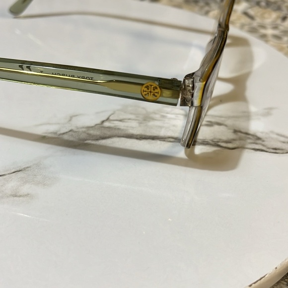 TORY BURCH TY 2064 1561 50/16/135 TORTOISE GREEN CRYSTAL EYEGLASSES - Picture 11 of 11